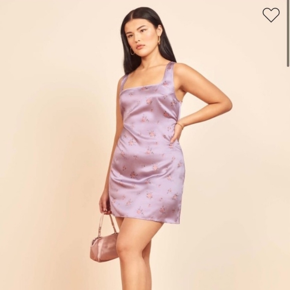 Reformation Darcey Satin Dress size 10